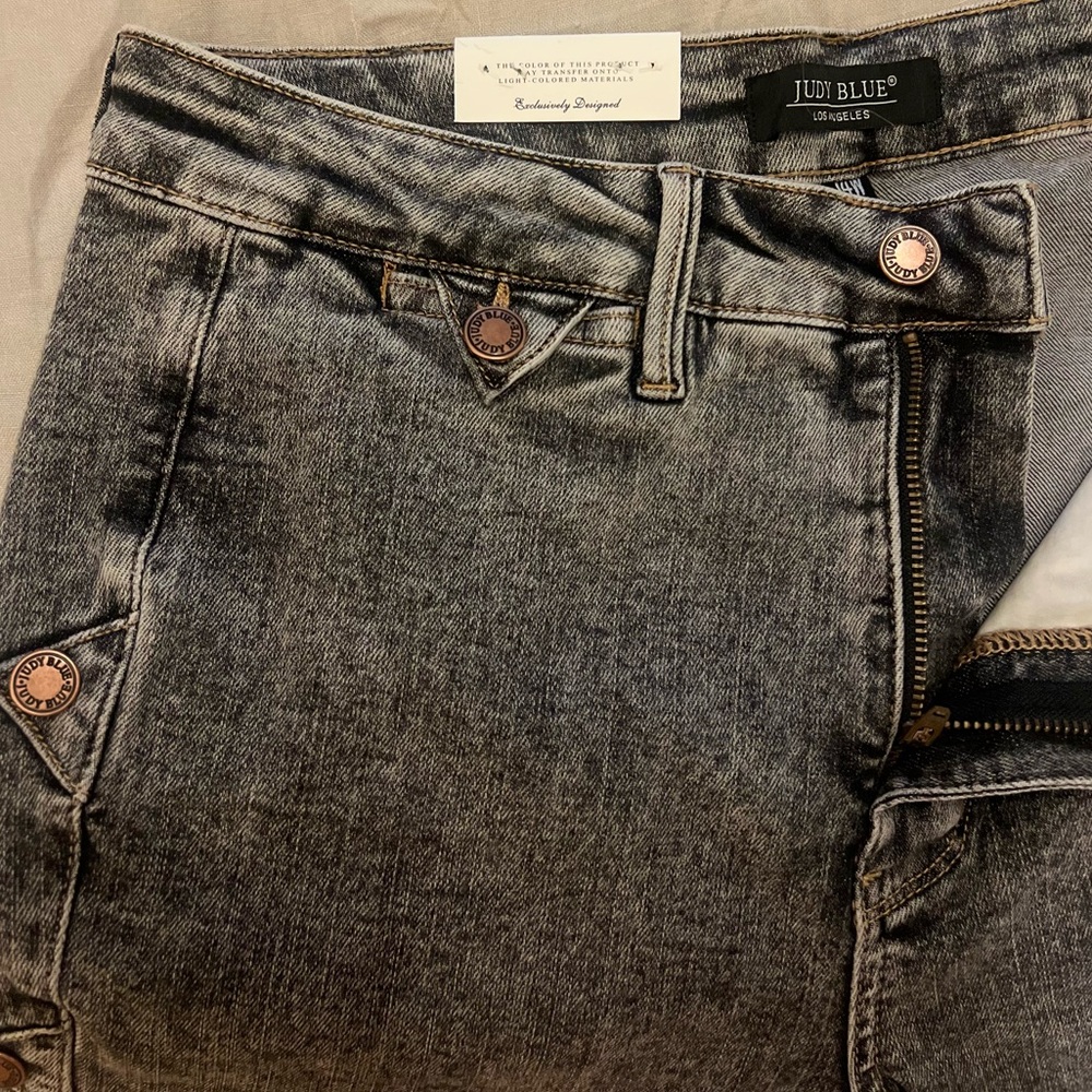 NWT Judy Blue High Waist Western Side Seam & Coin Pocket Bootcut Denim Jeans - Picture 9 of 16